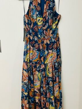 nicole miller denim dress Vintage 90s Blue Denim Dress: Nicole Miller Cotton Tiered Mini Summer SALE